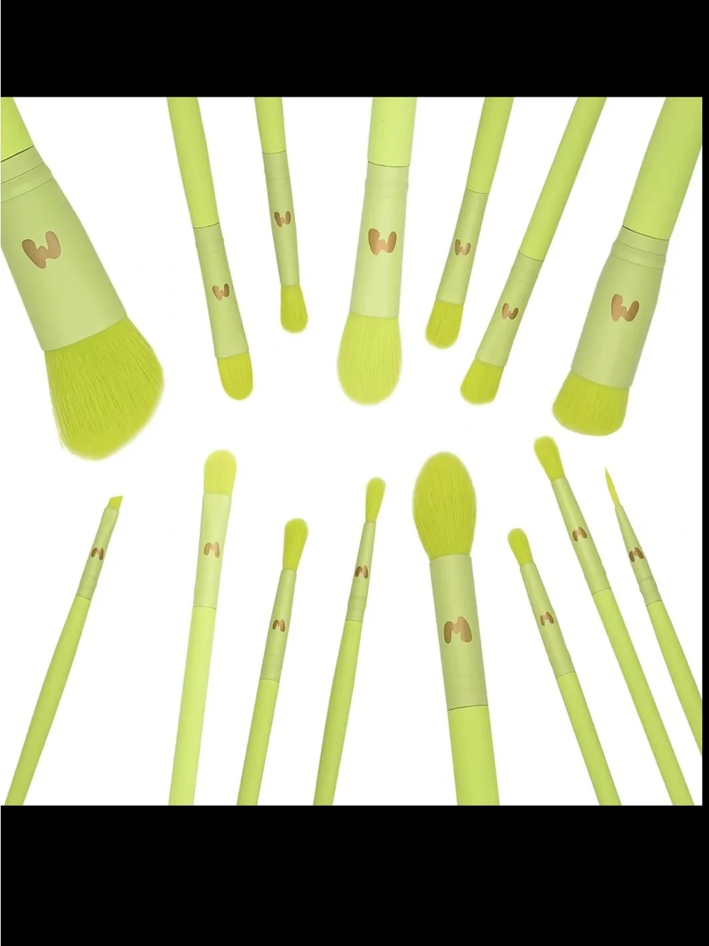 Made by Mitchell 16 Piece Makeup Brush Set with Bag Pouch BNIB
